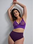 Бюстгальтер-Бралетт из кружева Mindd, royal purple - фото