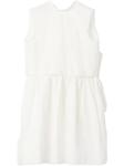 Miu Miu платье с нашивкой-логотипом, белый - фото