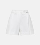 Плиссированные хлопковые шорты Brunello Cucinelli, Bianco - фото