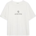 Футболка с принтом логотипа Anine Bing, слоновая кость - фото 3
