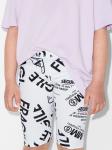 MM6 Maison Margiela Kids шорты с принтом Fragile, белый - фото 2