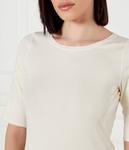 Блуза Slim fit Marc Cain, экрю - фото 4