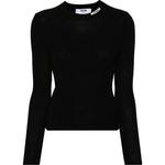 Топ с интарсией и логотипом MSGM, черный - фото 3