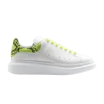 Кроссовки Alexander McQueen Alexander McQueen Oversized Sneaker 'White Fluo Yellow Python', белый - фото