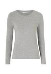 Топ Ellos Collection Long sleeved top, Graumeliert/Mottled Grey - фото 6