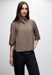 Блуза Street One Button-down blouse, Braun/Brown - фото