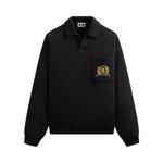 Топ Kith & Kin Crest Gilded Crest Collared Rugby, Black - фото