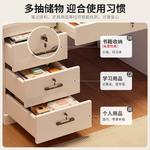 Компьютерный стол Naijia 140 см с тумбой и стулом San Chou Nuan White - фото 4