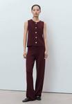 Брюки Mango WITH ELASTICBAND, Bordeaux - фото 2