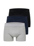 Трусы Samsøe Samsøe Boxer shorts, цвет navy/light grey/black - фото