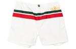 Шорты детские Gucci, белый / красный / зеленый - фото