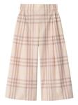 Клетчатые брюки Burberry Kids, нейтральный - фото