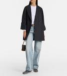 Кроссовки из фетра с кожаными вставками Brunello Cucinelli, Medium Grey - фото 3