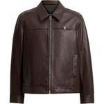 COACH Кожаная курта в стиле херитейдж, Brown - фото