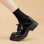 Лоферы женские черный O.L - фото 3