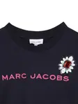 Футболка с цветочной вышивкой Marc Jacobs Kids, синий - фото 3