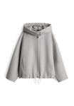 Худи OPUS RELAXED FIT REMOVABLE HOOD, Hazy Fog Melange/Grey - фото 7
