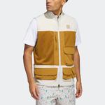 Жилет adidas Adicross Full-Zip Golf Vest 'Beige Brown' - фото 2