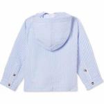 Classic Prep Детский пуловер Bennet из сирсакера с капюшоном, синий - фото 2