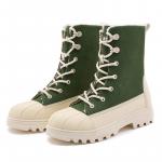 Ботинки унисекс, лесной зеленый | бежевый Native - фото 2