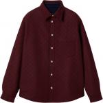 Обратная рубашка из джинсовой фланели GUCCI, черный - фото 3