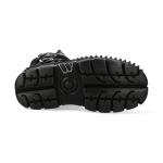 WALL373-S6 Ботинки Панк Кожа Платформа New Rock, черный - фото 6