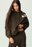 Худи Stradivarius Hoodie, Dark Brown - фото 5