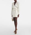 Сатиновое платье-обертка Rotate, Egret - фото 2