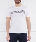 Футболка мужская Aeronautica Militare с логотипом бренда, белый - фото