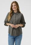 Блуза Kaffe Button-down blouse, Smoked Pearl/Grey - фото