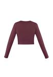 Топ Normani 2 X CROP, Burgund/Mottled Bordeaux - фото 5