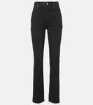 Высокие узкие джинсы Toteme, черный - фото