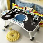 Складной стол для ноутбука Oren Ford с ящиком, держателем для чашки и полкой, черный - фото 7