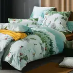 Постельное белье зеленое 1x 155x200 см + 1x 80x80 см Erwin Müller - фото 5