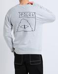 Толстовка Poler Scribble Crew Poler, светло-серый - фото 3