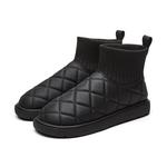 Ботинки женские DAPHNE зимние стеганые, черный - фото 3