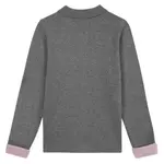 Свитер Tbs Piaragil на молнии, серый - фото 2