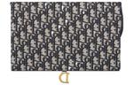 DIOR Тканевый клатч Saddle Regular женский blue - фото 3