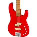 Charvel PM SD PJ IV MAH Бас-гитара Satin Ferrari Red - фото 4