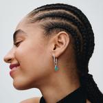 Шарм Turquoise-colored Engravable Mini Medallion Pandora, стерлинговое серебро - фото 2