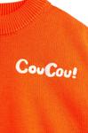 Детский свитер Mini Rodini из смесовой шерсти Coucou, оранжевый - фото 5