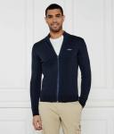 Свитер облегающий Aeronautica Militare на молнии, синий - фото