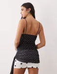 Топ на бретелях с драпировкой в ??горошек ASOS DESIGN - фото 4