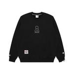 Свитшот A Bathing APE с логотипом Athletic Aape, черный - фото