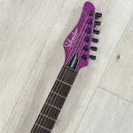 Гитара Schecter Danskimo-6 Дэниела Ханисса, гриф из эбена, фиолетовый блестящий корпус - фото 8