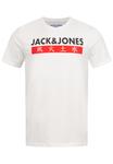 Футболка Jack & Jones Print ELEMENTS TEE SS CREW NECK, цвет Cloud Dancer - фото