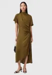 Макси-Платье рози Allsaints, Khaki Green - фото