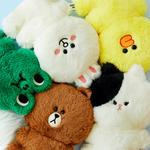LINE FRIENDS Плюшевая кукла Brown Bear FLATFUR в мультяшном стиле - фото 9
