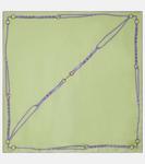 Шелковый платок с принтом Gucci, Reseda/Light Purple - фото