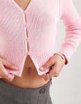 Miss Selfridge Кардиган с пуговицами, розовый - фото 3